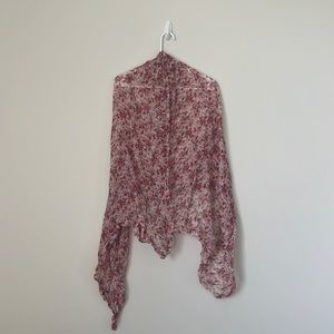 Rose patterned scarf!